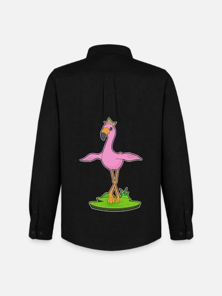 Flamingo Crown - Men's Oxford Shirt by Stanley/Stella - black