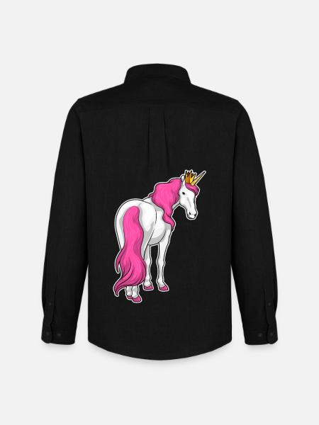 Unicorn Crown - Men's Oxford Shirt by Stanley/Stella - black