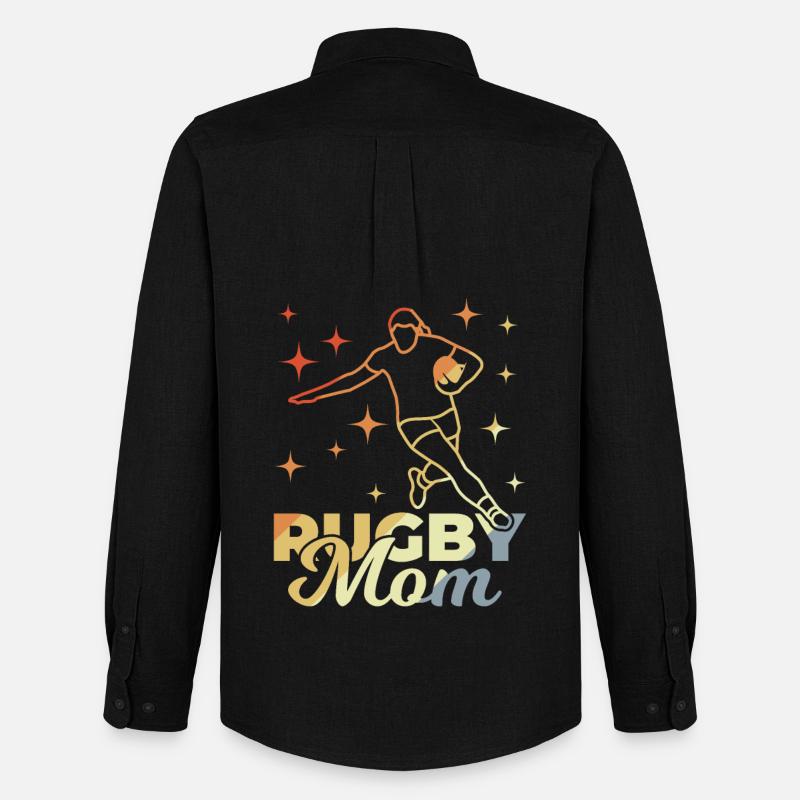 Rugby Mom - Men's Oxford Shirt by Stanley/Stella - black