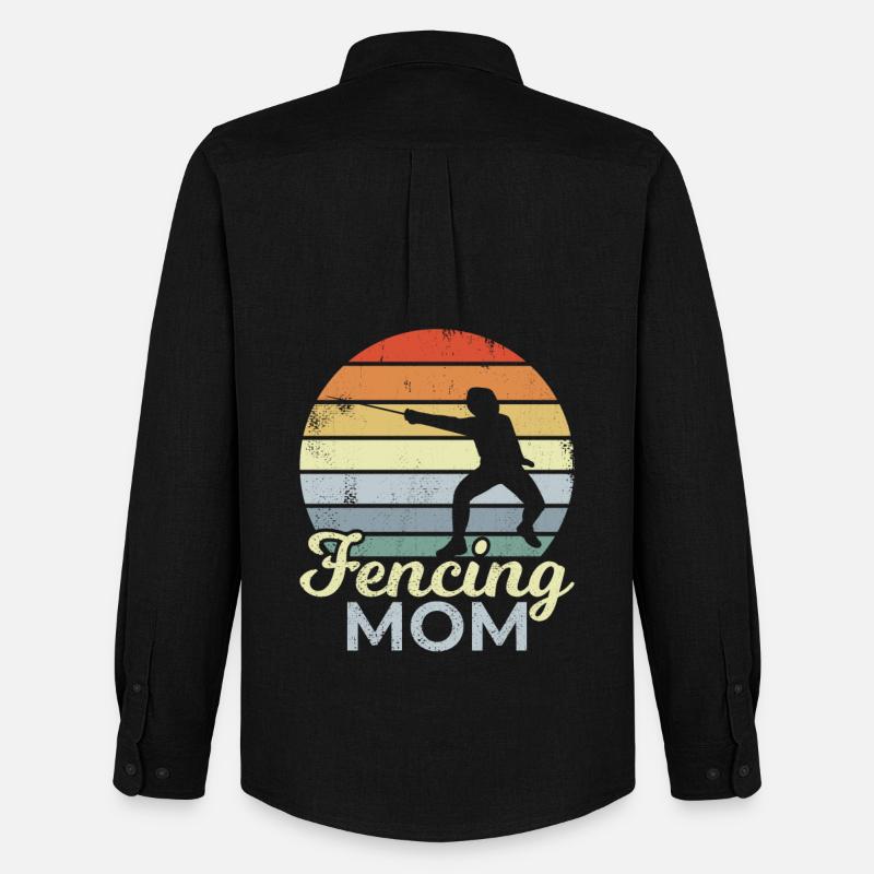 Fechter Mutter - Männer Oxford Hemd von Stanley/Stella - Schwarz