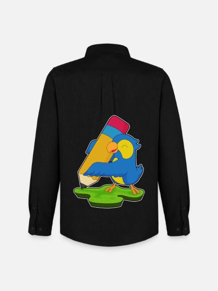 Parrot Pupil Pencil School - Men's Oxford Shirt by Stanley/Stella - black
