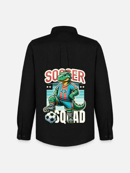 Dino Fußballer – Soccer Squad - Men's Oxford Shirt by Stanley/Stella - black