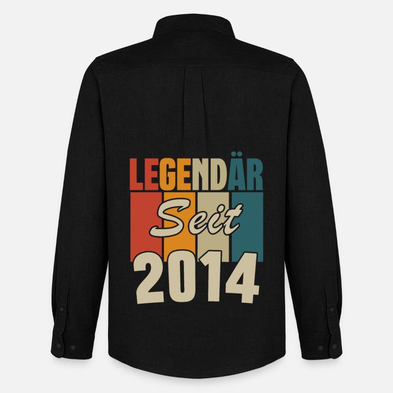 Legendär seit 2014 - Männer Oxford Hemd von Stanley/Stella - Schwarz