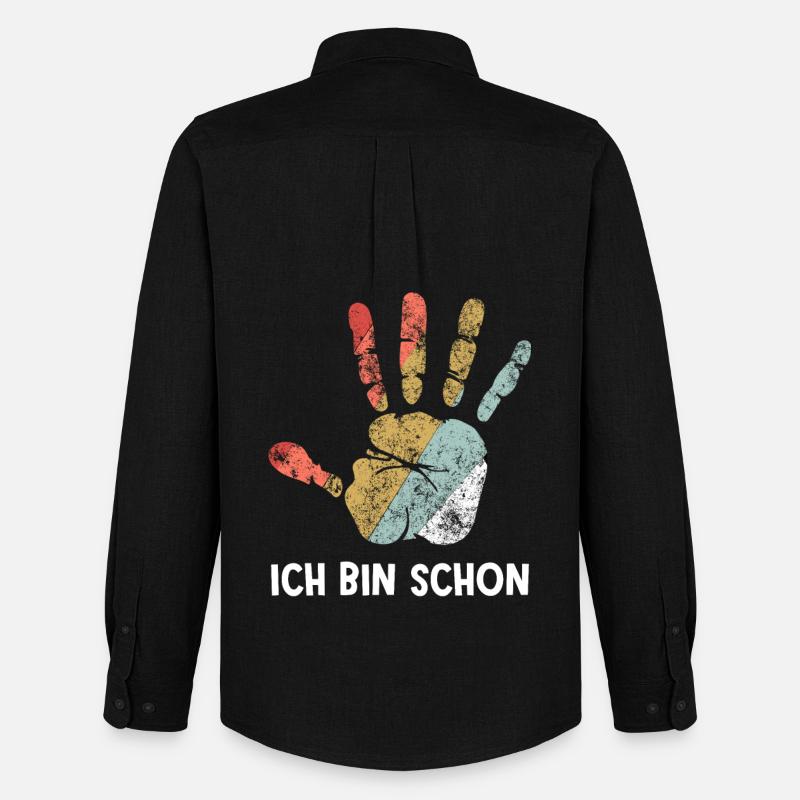 Ich Bin Schon 5 - Männer Oxford Hemd von Stanley/Stella - Schwarz