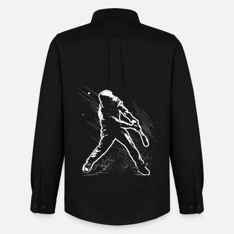 Baseballspieler - Männer Oxford Hemd von Stanley/Stella - Schwarz