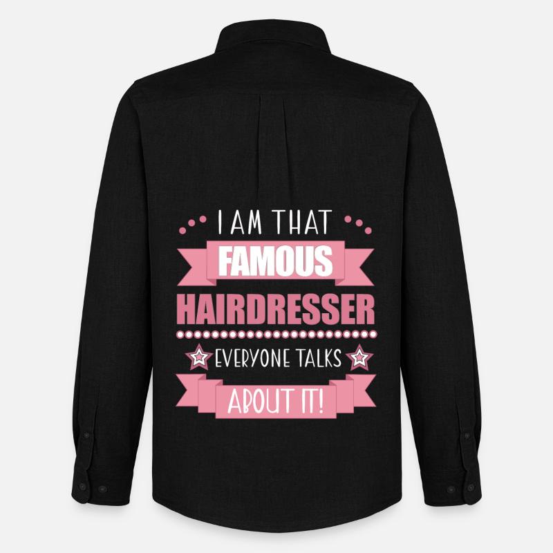 Friseurin Beruf Damen Geschenk - Männer Oxford Hemd von Stanley/Stella - Schwarz