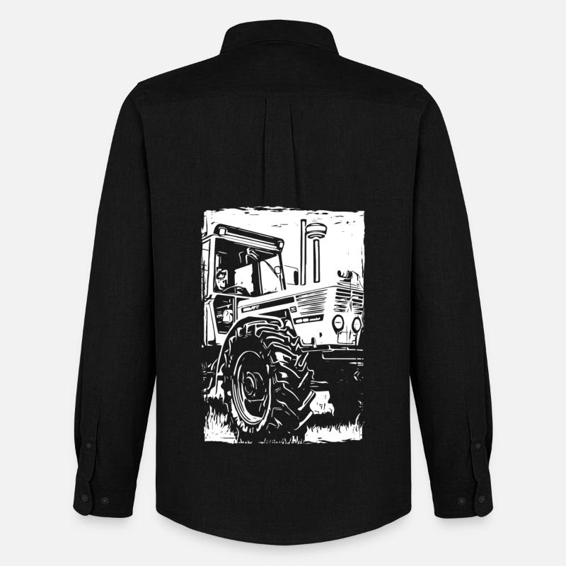 Traktor 13006 special - Männer Oxford Hemd von Stanley/Stella - Schwarz
