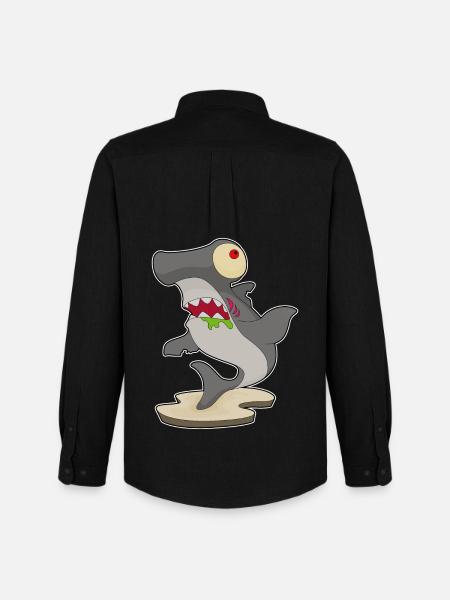 Requin-marteau Halloween Zombie - Chemise Oxford homme Stanley/Stella - noir