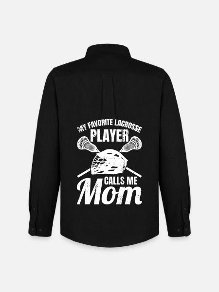 Lacrosse Mom - Men's Oxford Shirt by Stanley/Stella - black