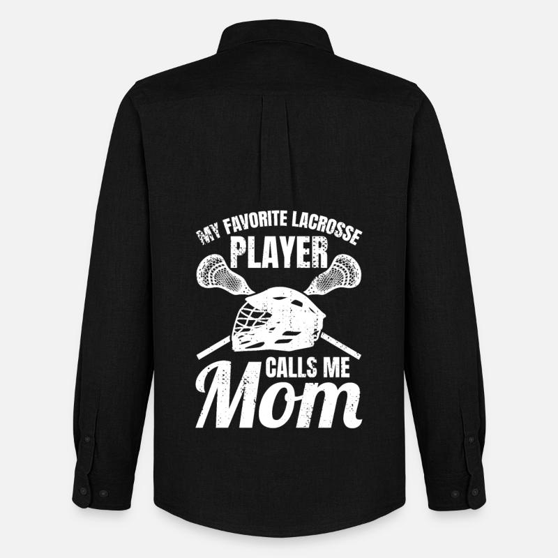 Lacrosse Mama - Männer Oxford Hemd von Stanley/Stella - Schwarz
