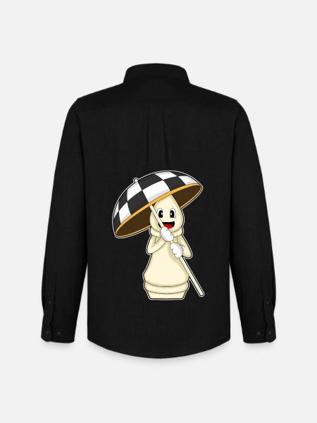 Chess Piece Rook Chess - Men's Oxford Shirt by Stanley/Stella - black
