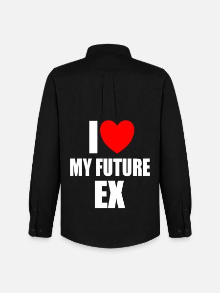 J’aime mon futur ex - Chemise Oxford homme Stanley/Stella - noir