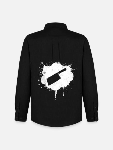Cleaver Sketch - Men's Oxford Shirt by Stanley/Stella - black