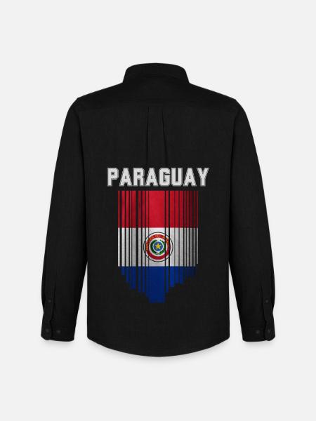 Paraguayan flag, Paraguayan pride - Men's Oxford Shirt by Stanley/Stella - black