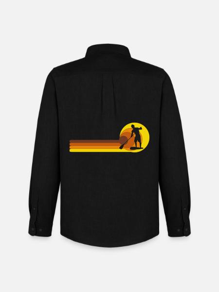 SUP paddleboarding Stand Up Paddle paddling - Men's Oxford Shirt by Stanley/Stella - black