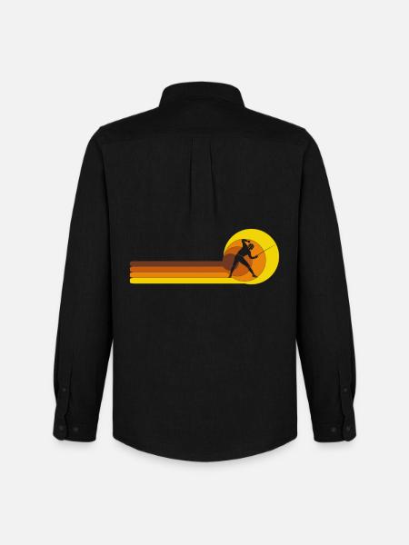 Fencing Game Gamer Fencing Game Fencing - Men's Oxford Shirt by Stanley/Stella - black