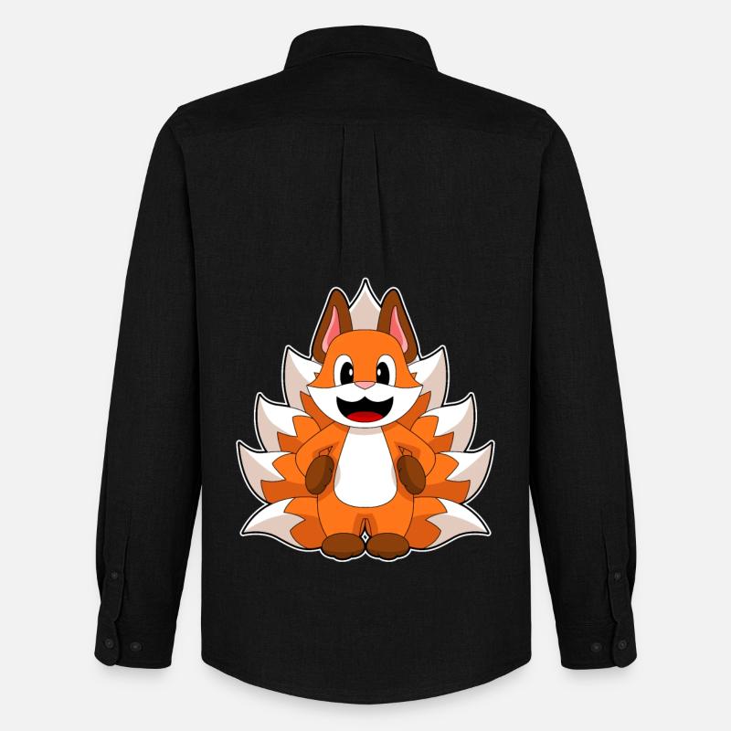 Lustiger Fuchs - Männer Oxford Hemd von Stanley/Stella - Schwarz