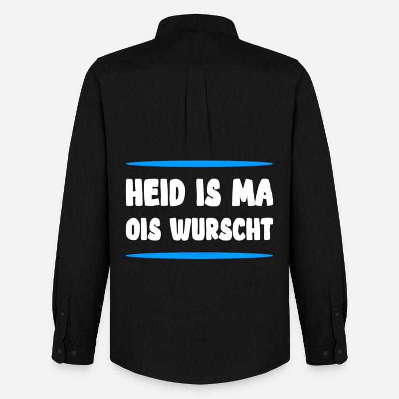 Bayrisch lustig - Männer Oxford Hemd von Stanley/Stella - Schwarz
