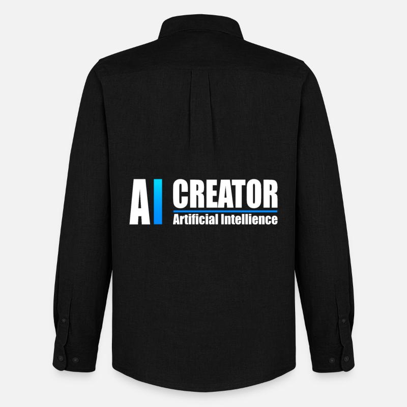 AI Creator Artificial Intelligence Enthusiast - Men's Oxford Shirt by Stanley/Stella - black