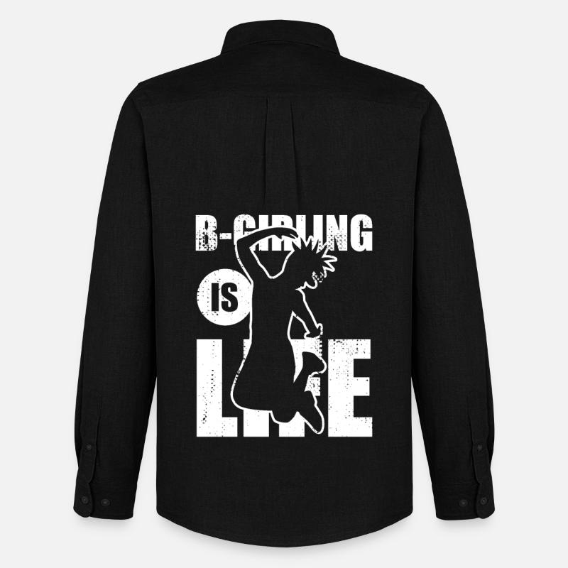B Girling - Männer Oxford Hemd von Stanley/Stella - Schwarz