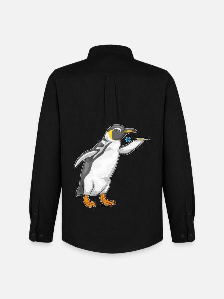 Pingouin Dart Dart - Chemise Oxford homme Stanley/Stella - noir