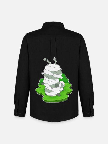 Caterpillar Halloween Mummy - Men's Oxford Shirt by Stanley/Stella - black