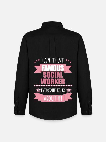 Socialrådgiver Profession Damer Gave - Oxfordskjorte herre Stanley/Stella - sort
