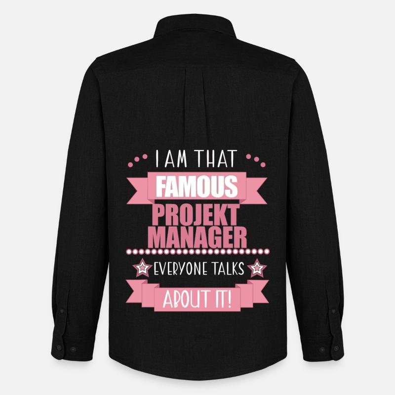 Projektmanagerin Beruf Damen Geschenk - Männer Oxford Hemd von Stanley/Stella - Schwarz