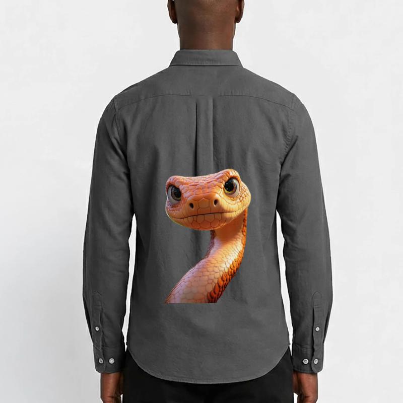 Serpent Python Cobra Mamba Serpent à sonnettes Serpent Chemise Oxford homme Stanley/Stella
