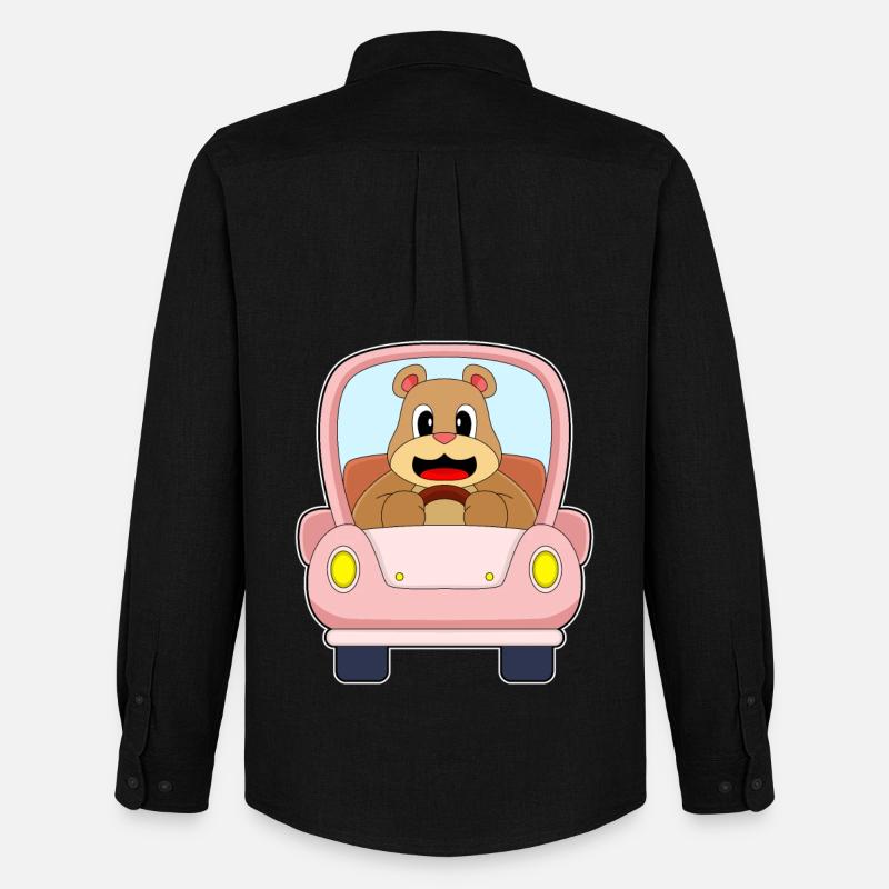 Bär Auto - Männer Oxford Hemd von Stanley/Stella - Schwarz