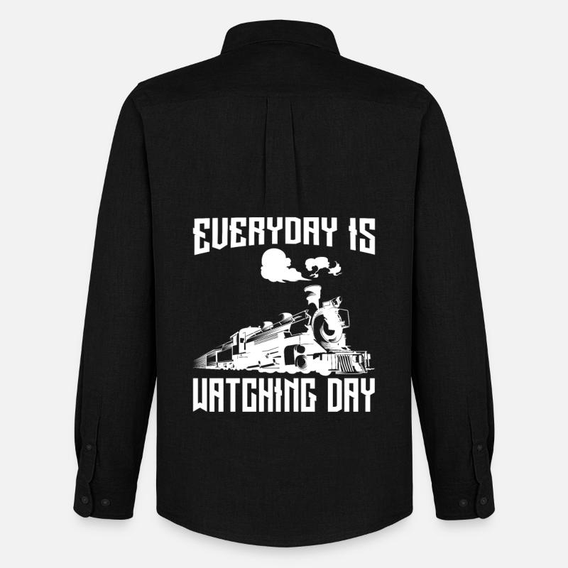 Everyday is Watching Day - Männer Oxford Hemd von Stanley/Stella - Schwarz