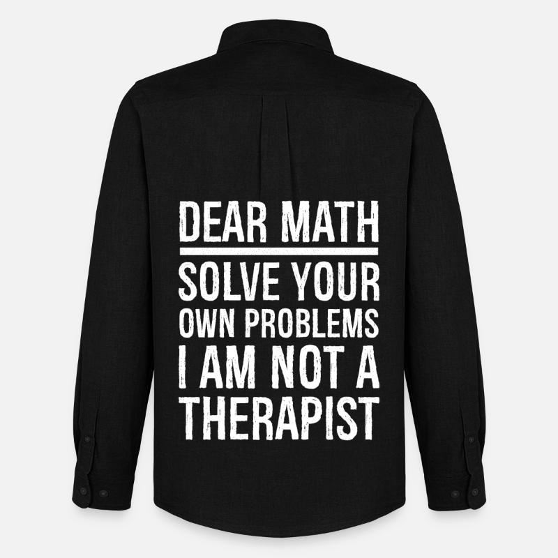 dear math funny shirt - Männer Oxford Hemd von Stanley/Stella - Schwarz