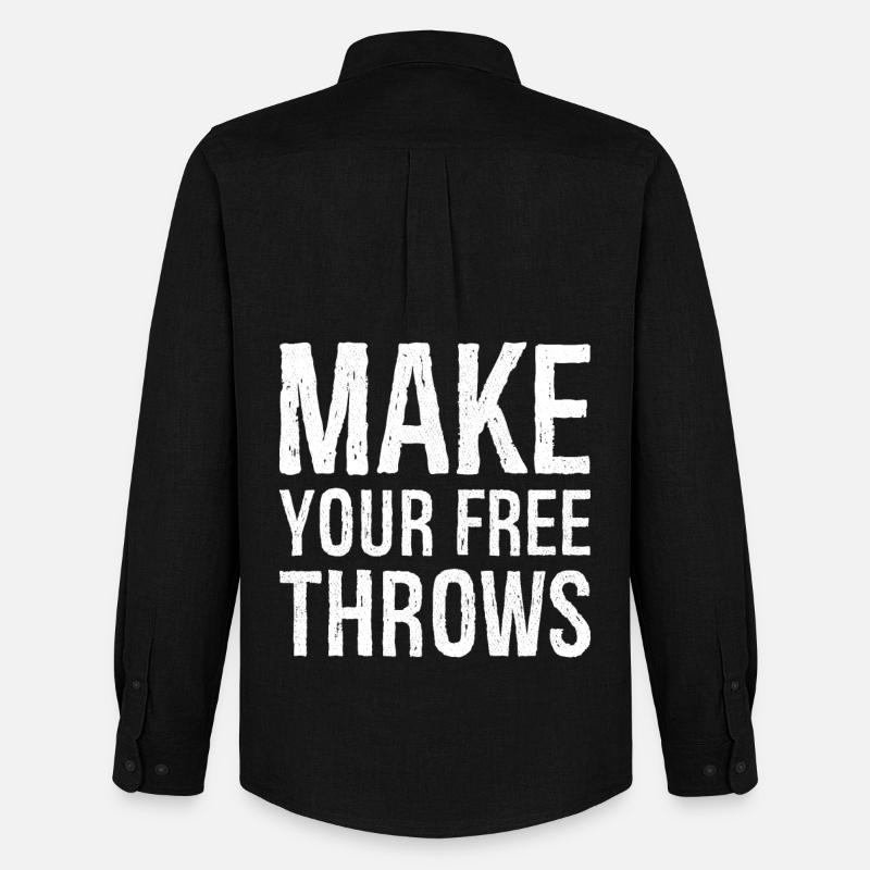 make your free throws - Men's Oxford Shirt by Stanley/Stella - black