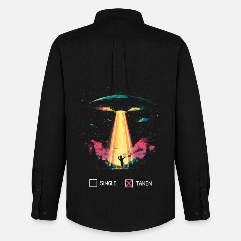 Pardonner la Saint-Valentin Alien-Funny Gift - Chemise Oxford homme Stanley/Stella - noir