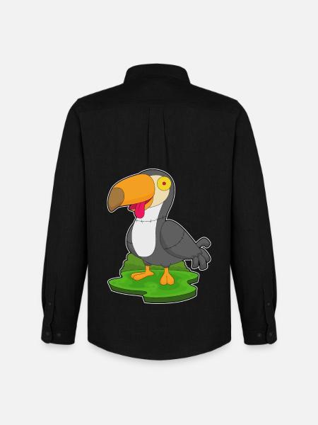 Toucan Halloween Zombie - Men's Oxford Shirt by Stanley/Stella - black