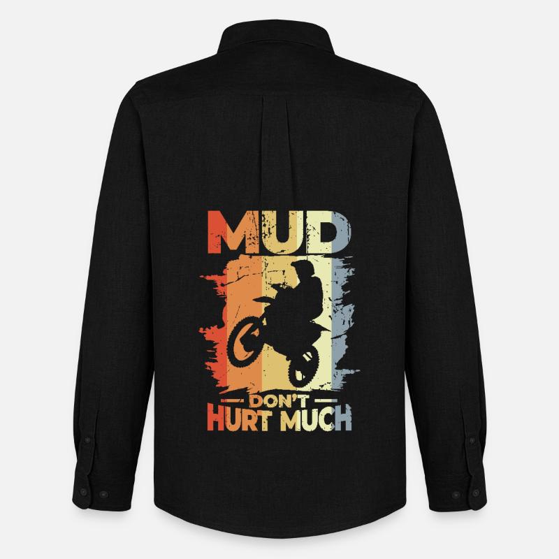 Mud Don't Hurt Much - Männer Oxford Hemd von Stanley/Stella - Schwarz