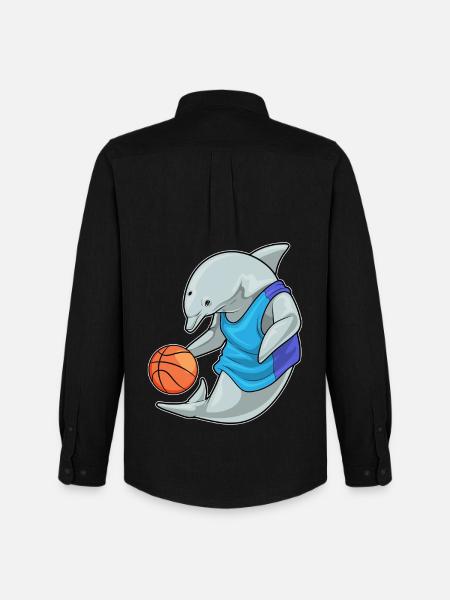 Dolphin Basketteur Basketteur - Chemise Oxford homme Stanley/Stella - noir