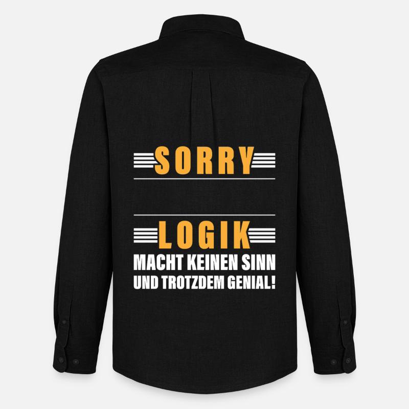 Personalisierbar Beruf Logik Name Geschenk Witzig - Männer Oxford Hemd von Stanley/Stella - Schwarz
