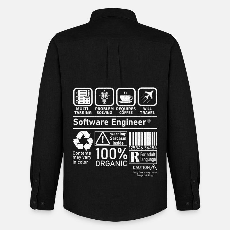 software engineer multi tasking problem solving - Men's Oxford Shirt by Stanley/Stella - black