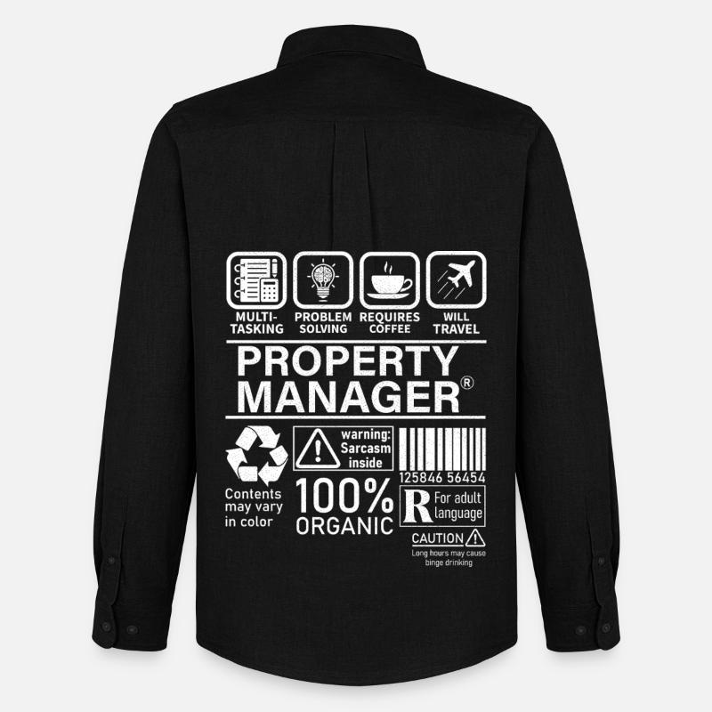 Property Manager Multi Tasking Problem Solving - Men's Oxford Shirt by Stanley/Stella - black