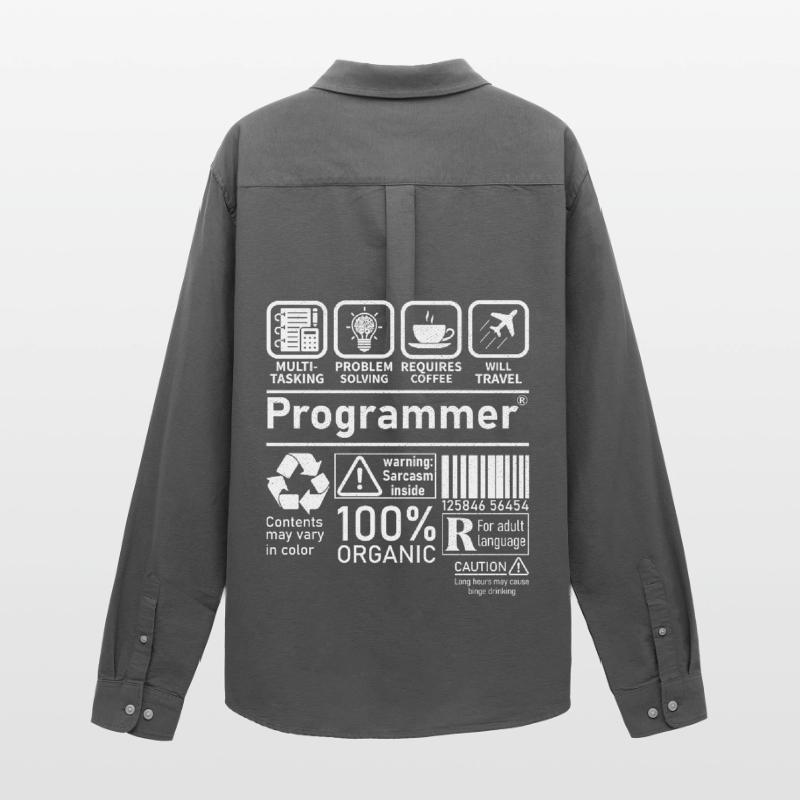 Programmer multi tasking problem solving requires Men's Oxford Shirt by Stanley/Stella