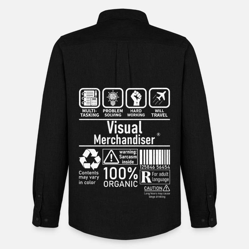 Visual Merchandiser résolution de problèmes multitâches - Chemise Oxford homme Stanley/Stella - noir