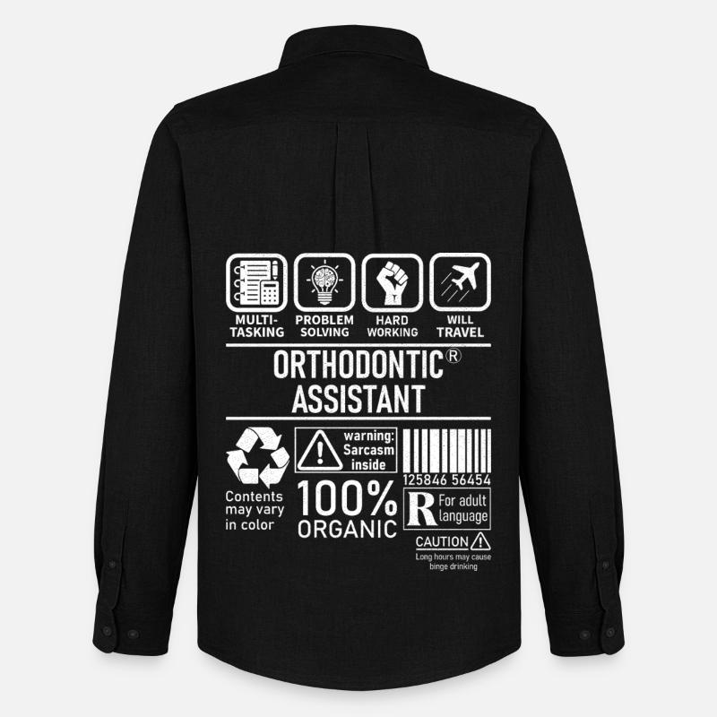 Orthodontic Assistant multi tasking problem - Men's Oxford Shirt by Stanley/Stella - black