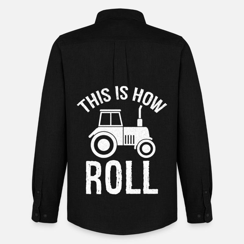 this is how roll - Männer Oxford Hemd von Stanley/Stella - Schwarz