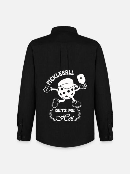 Pickleball gets me hot - Men's Oxford Shirt by Stanley/Stella - black
