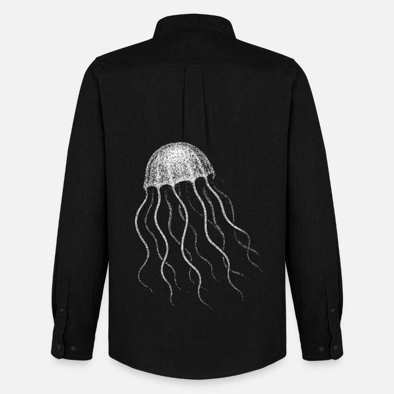Jellyfish - Men's Oxford Shirt by Stanley/Stella - black