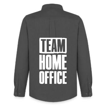 Équipe Home Office Entreprise en ligne Affilié - Chemise Oxford homme Stanley/Stella - charbon - Dos - AI Model Male 185 dark (185cm)