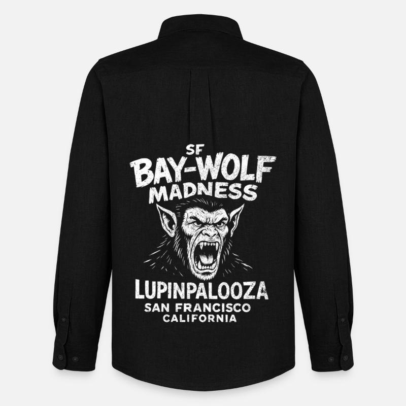 SF Bay Wolf Madness Werwolf - Männer Oxford Hemd von Stanley/Stella - Schwarz