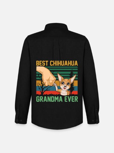 Chihuahua - Chemise Oxford homme Stanley/Stella - noir