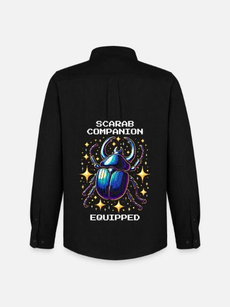 Scarab Pet Equipped | Egypt - Men's Oxford Shirt by Stanley/Stella - black